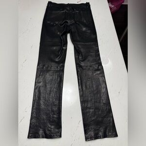 FRAME LE CROP MINI BOOT LEATHER PANTS. SIZE 28 🖤